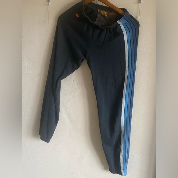 Aviator nation XS 5 stripe sweatpants in charcoal / blue.  Good used condition. - Picture 2 of 4